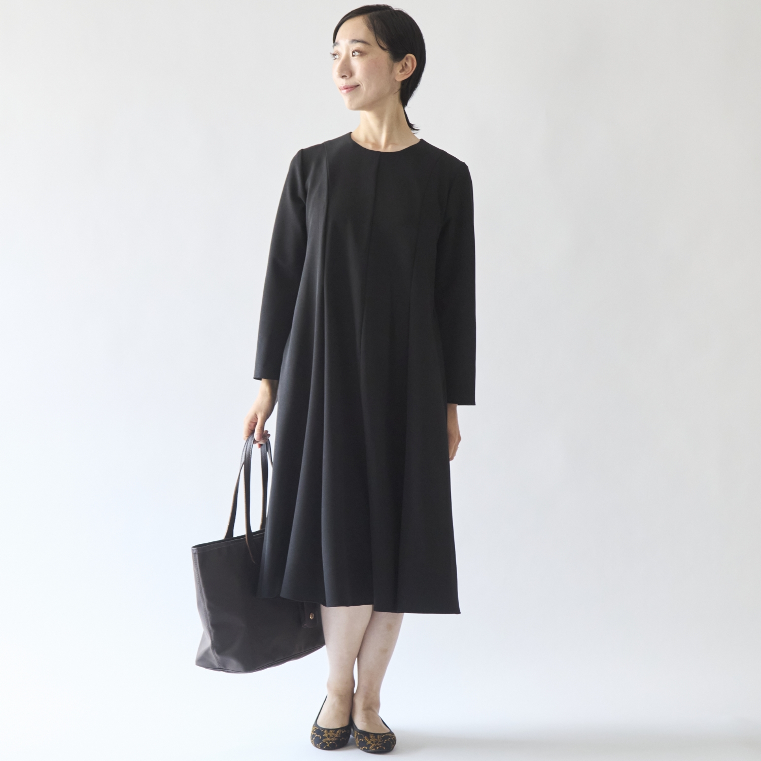 STELLA CIFFON/ウォッシャブルポリエステルのワンピース 低身長さん向け