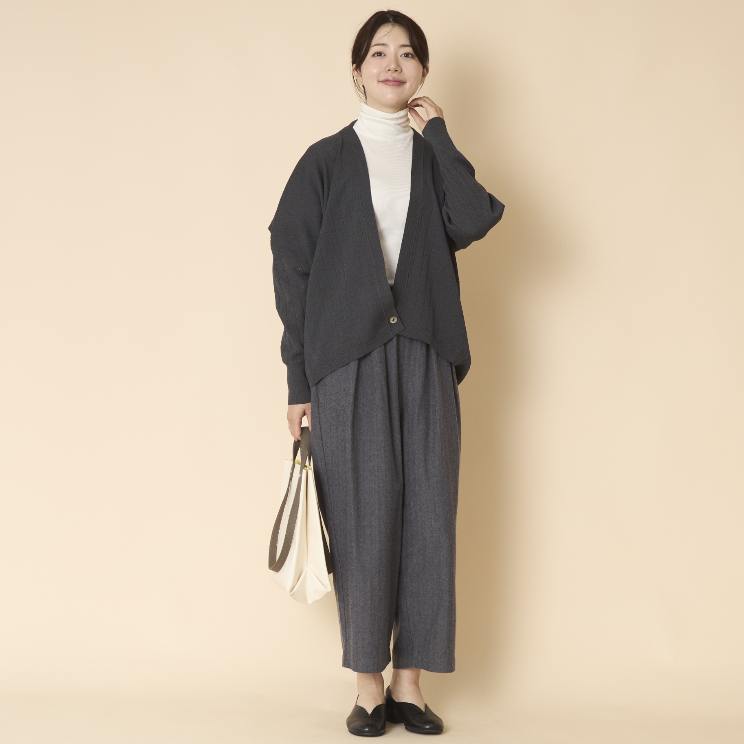 TUTIE./丈の選べるコットンへリンボンパンツ