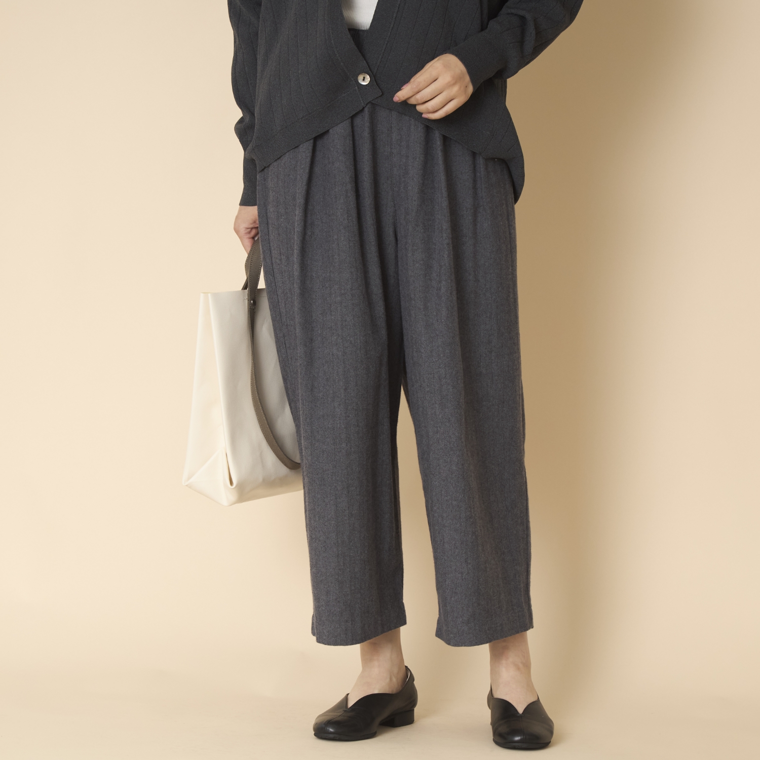 TUTIE./丈の選べるコットンへリンボンパンツ