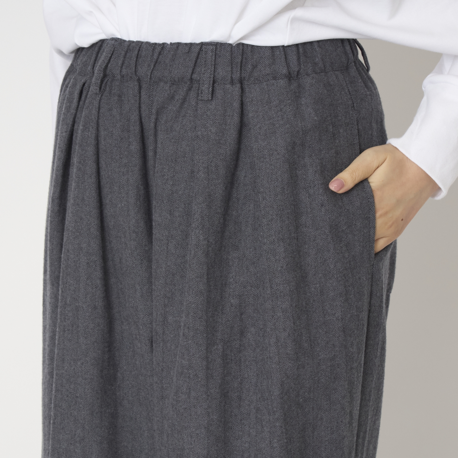 TUTIE./丈の選べるコットンへリンボンパンツ