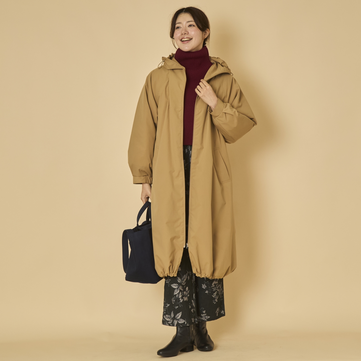 TUTIE./ウールニットケープ