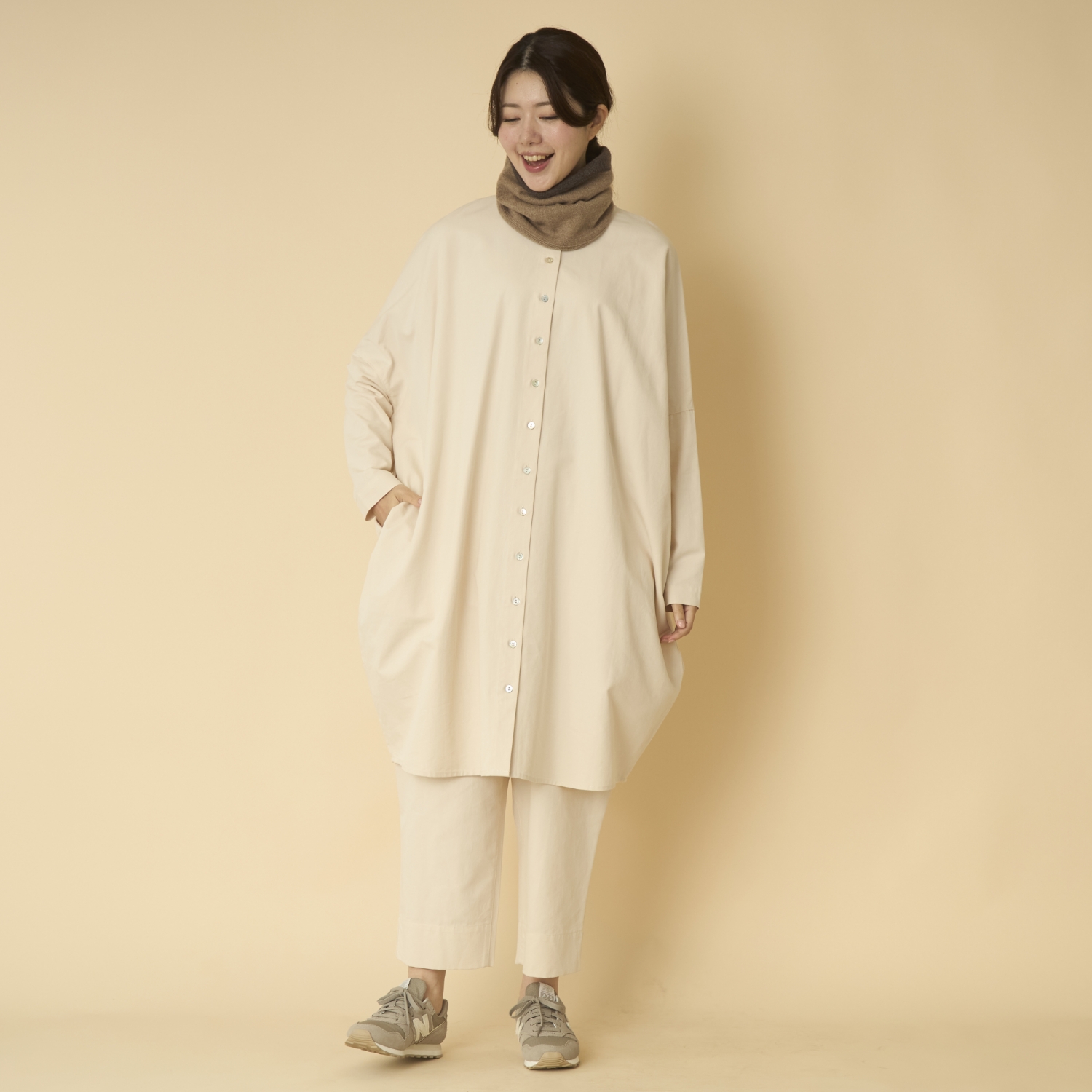 TUTIE./ピーチ起毛コットンセルロースチュニック