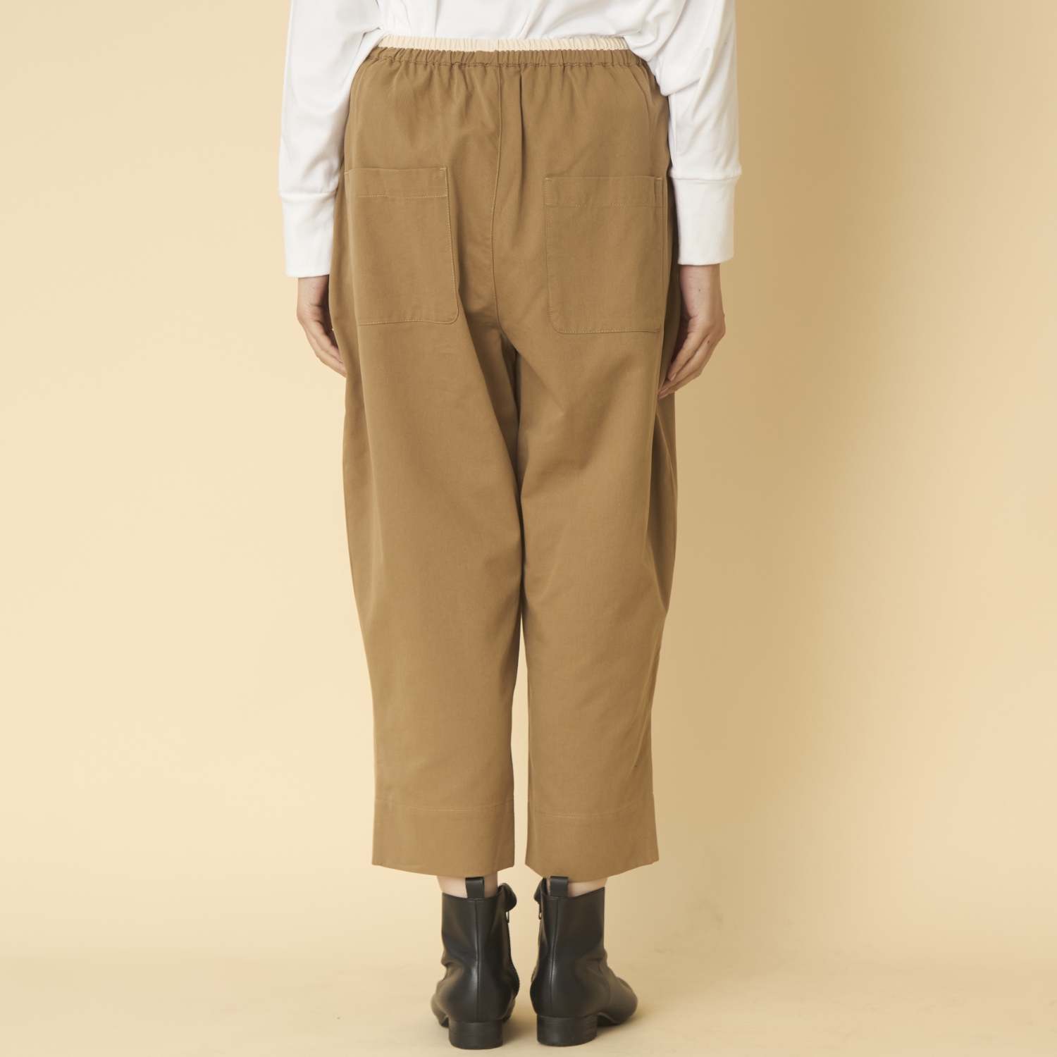 TUTIE./ピーチ起毛コットンセルロースクロップドパンツ