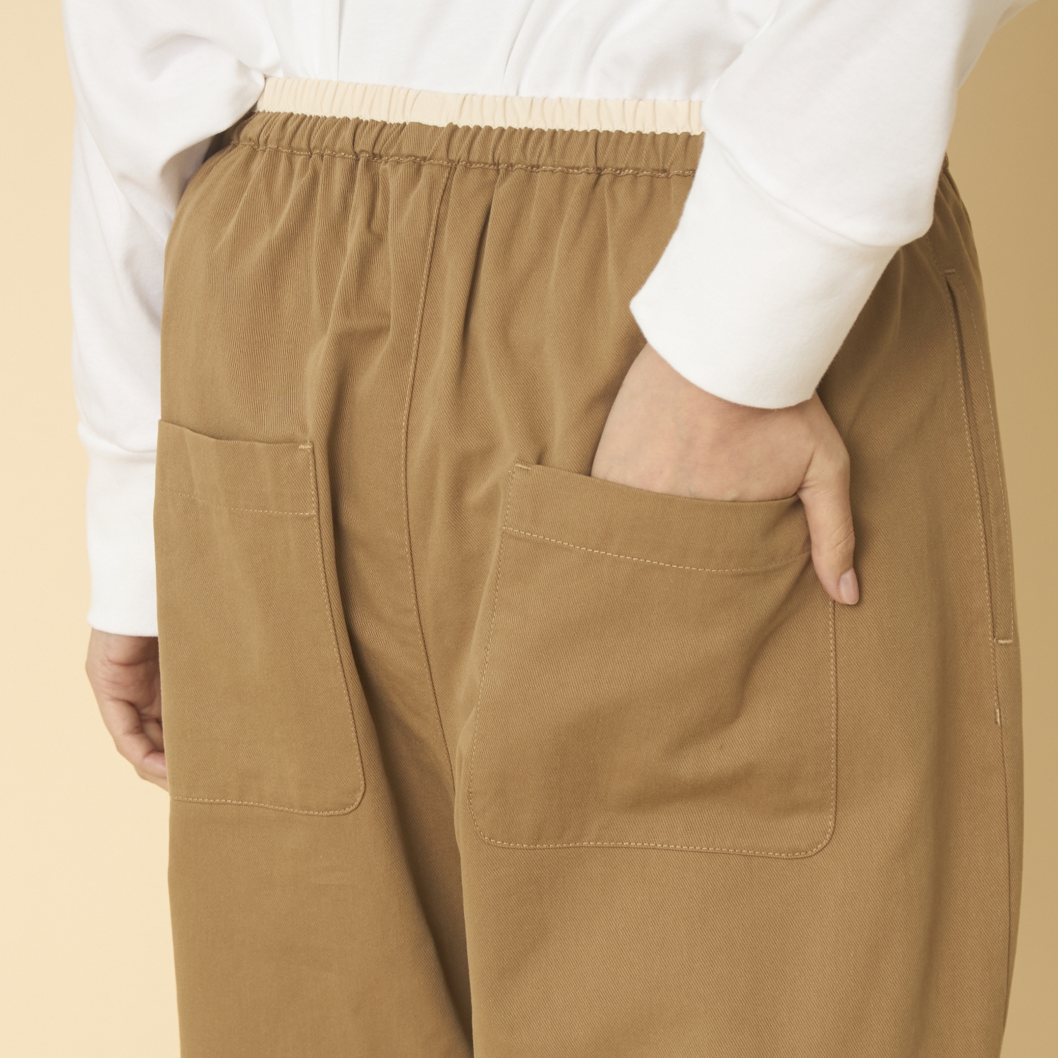 TUTIE./ピーチ起毛コットンセルロースクロップドパンツ