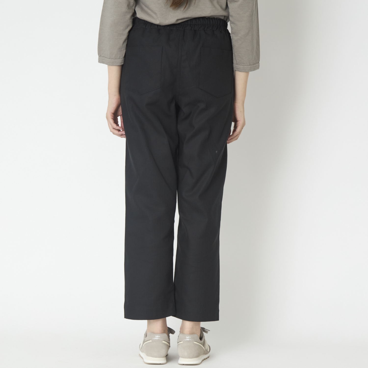 TOKYO BASIC/コットン100％しっかり厚手 ヘリンボンセミワイドパンツ