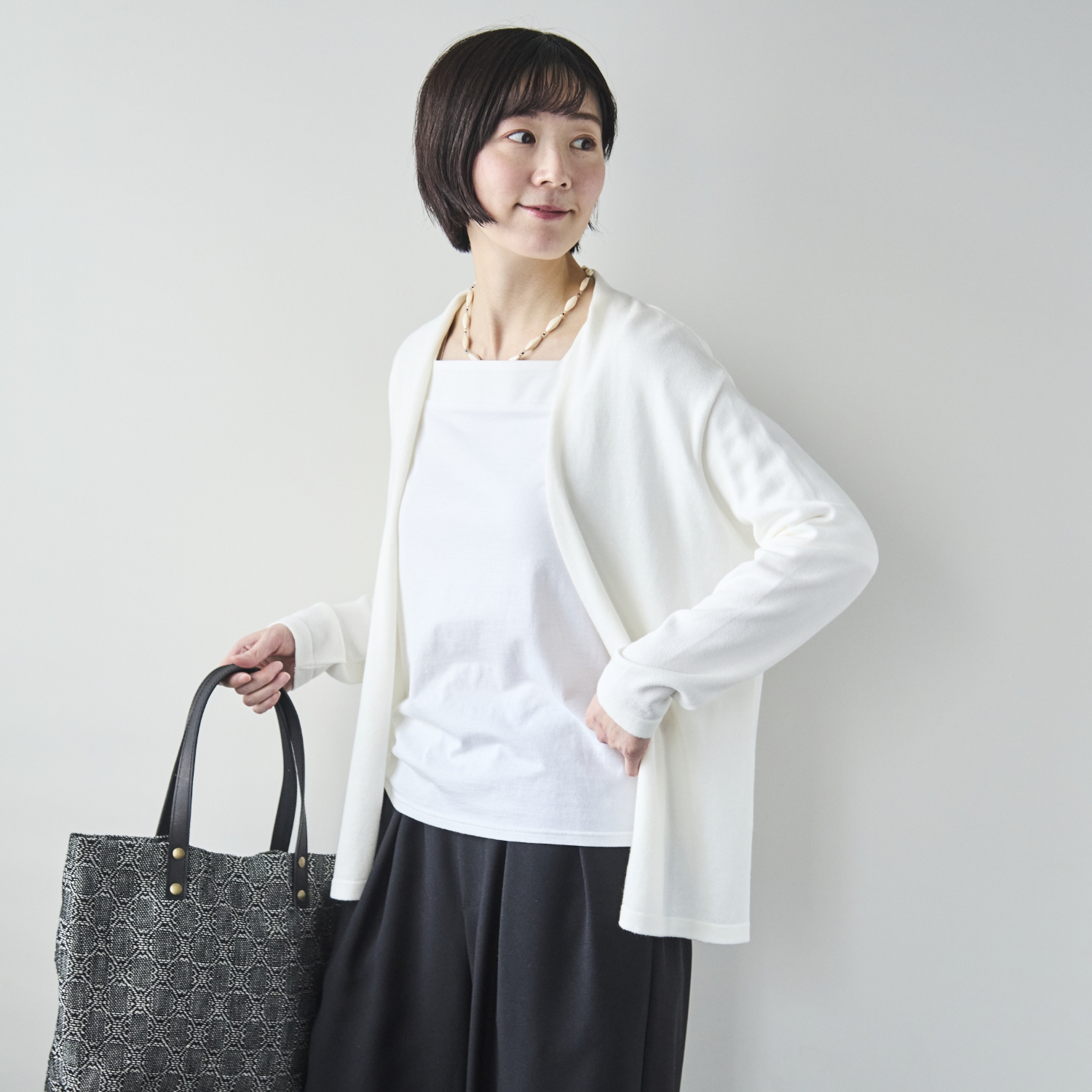 Kilka/オールシーズン羽織れるドレープカーディガン