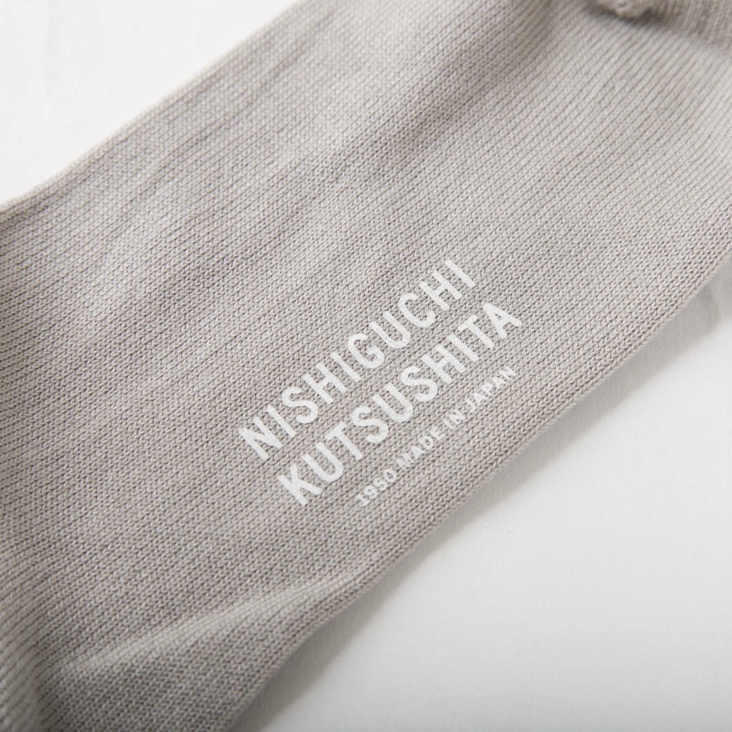 NISHIGUCHI KUTSUSHITA/エジプトコットンプレーンソックス