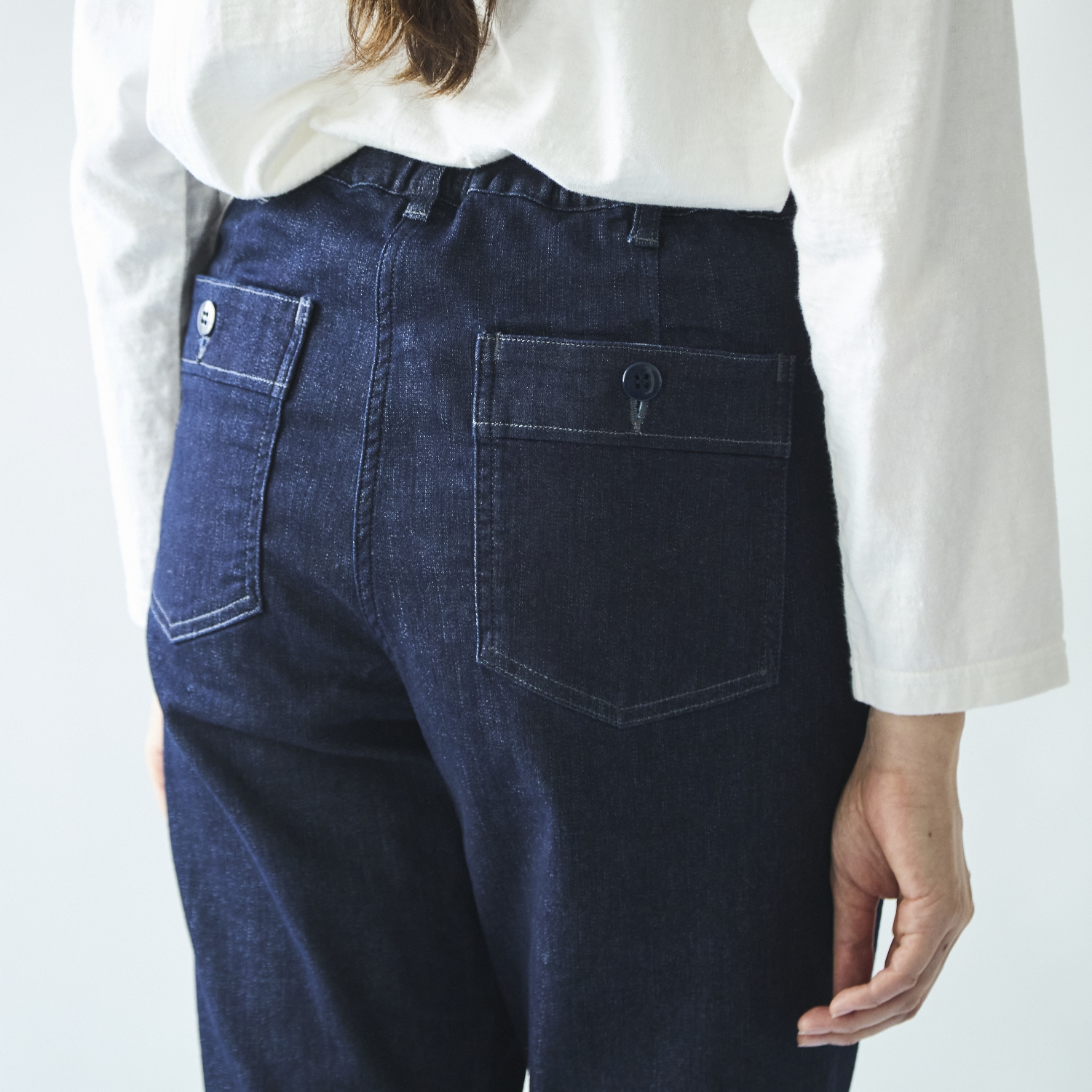 Brocante/D.M.Gハイストレッチデニムレグレットベーカーパンツ