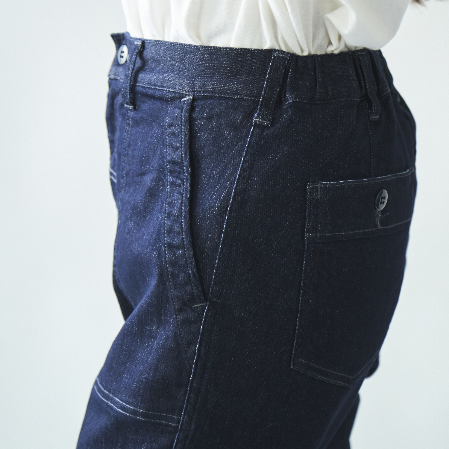 Brocante/D.M.Gハイストレッチデニムレグレットベーカーパンツ