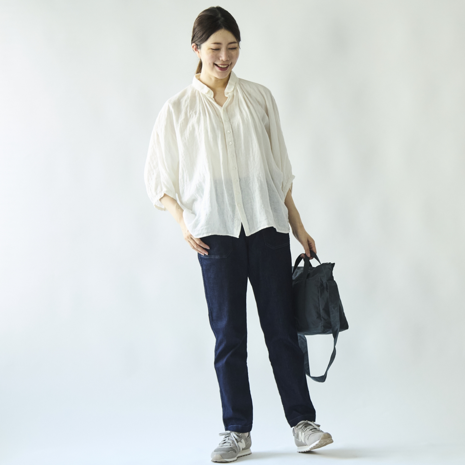 Brocante/D.M.Gハイストレッチデニムレグレットベーカーパンツ