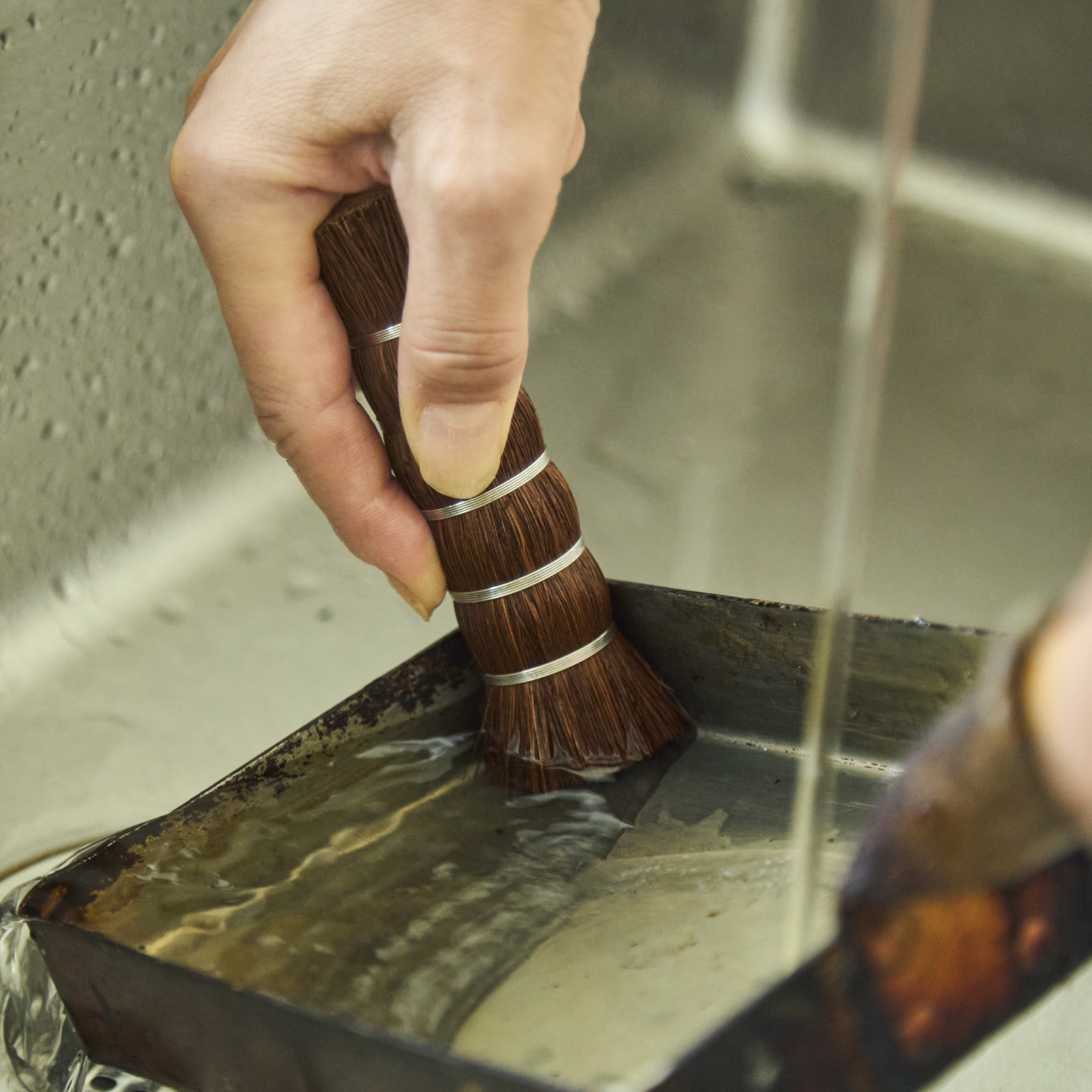 高田耕造商店/しゅろのやさしいたわし ささら 紐つき 大 -頑固な
