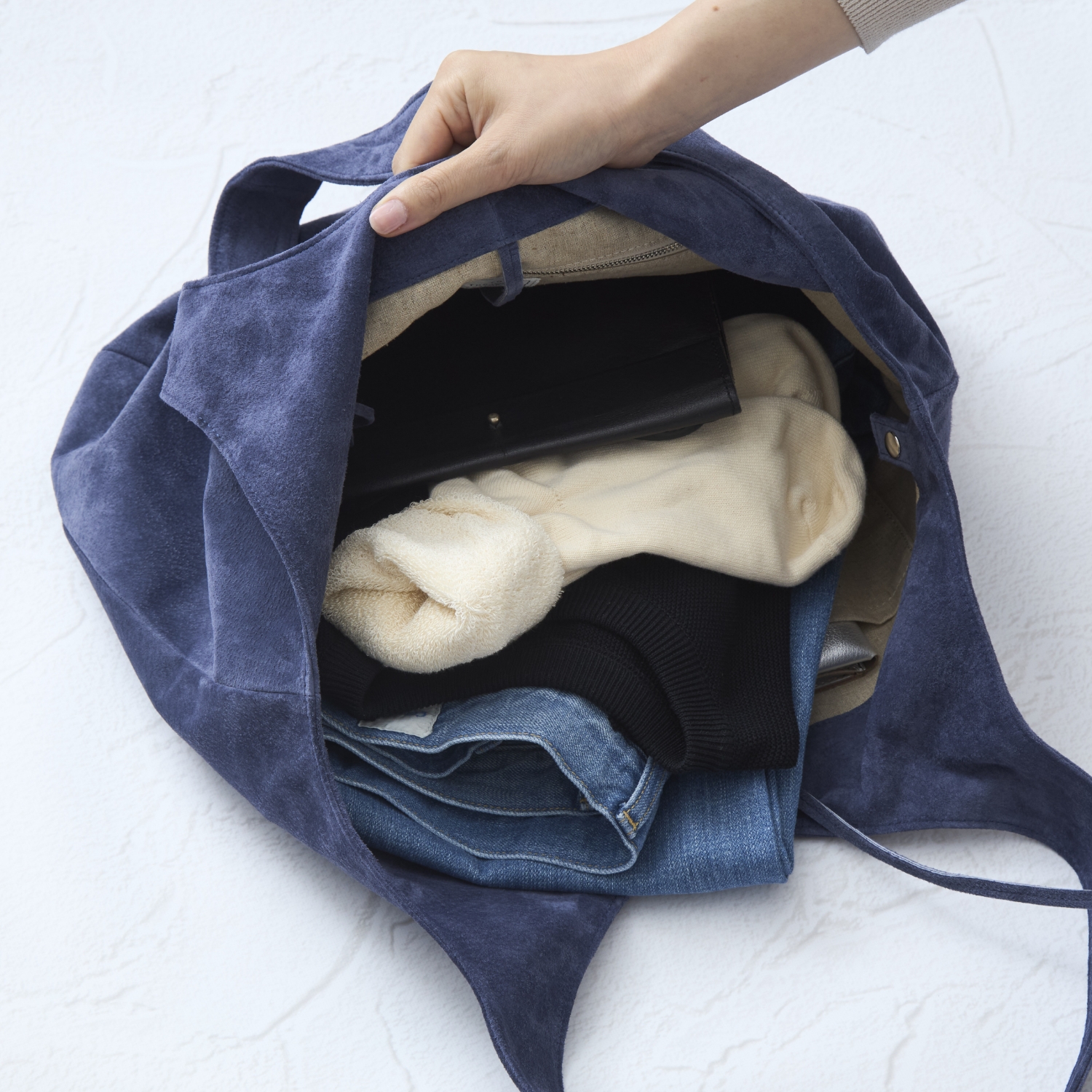 TOKYO LEATHER FACTORY/【受注会限定】洗える革のビッグドロップトートバッグ
