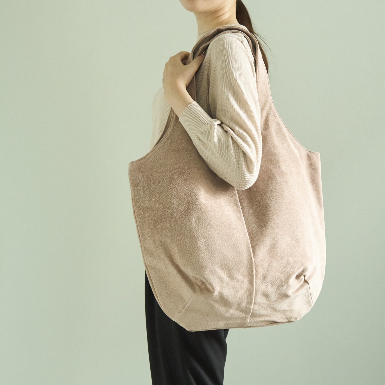 TOKYO LEATHER FACTORY/【受注会限定】洗える革のビッグドロップトートバッグ
