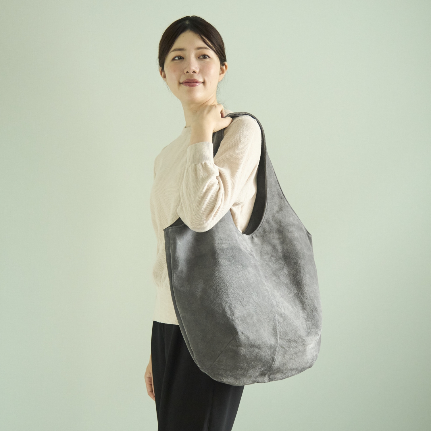 TOKYO LEATHER FACTORY/【受注会限定】洗える革のビッグドロップトートバッグ