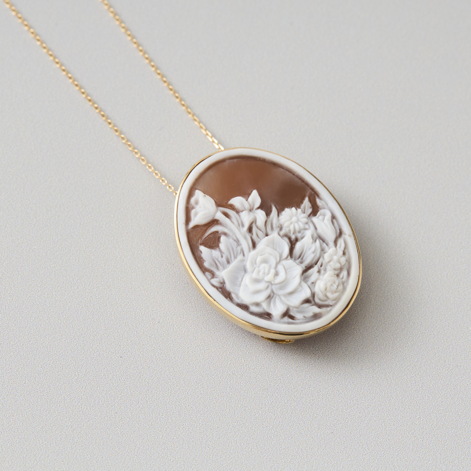 La mascotte cameo collection/バラテッセン 春カメオ 2WAYブローチ