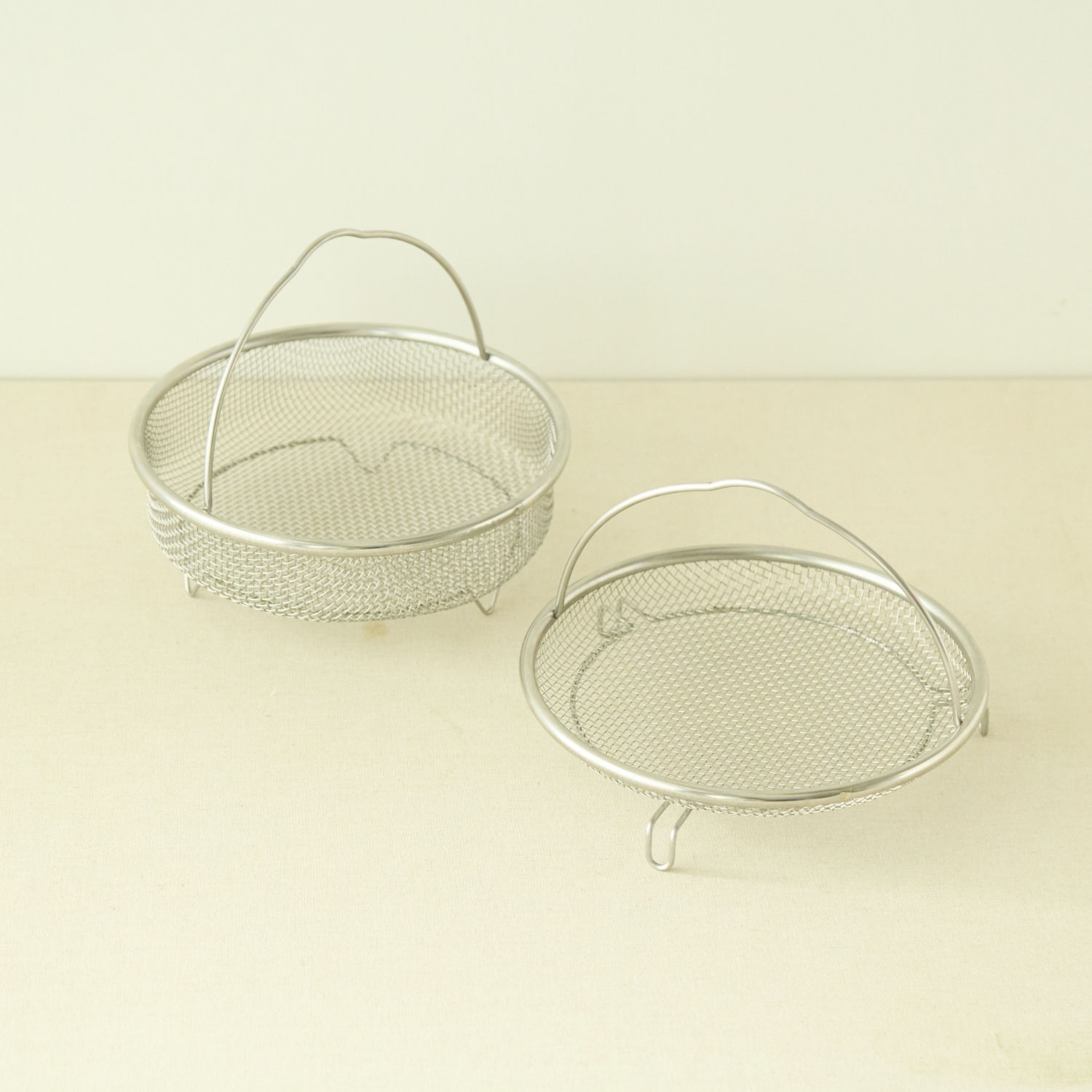 Three Snow 新越ワークス/ザルせいろ 19cm 浅深セット