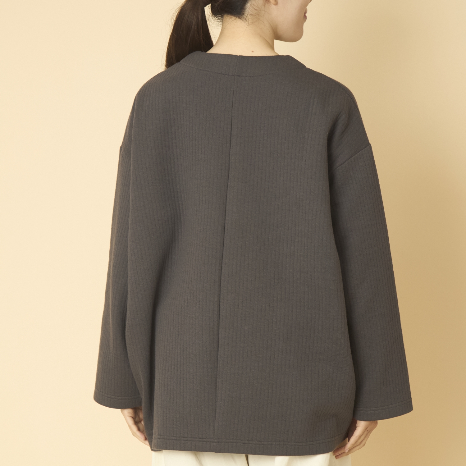 FILUM/キルトコクーンコート　チャコール