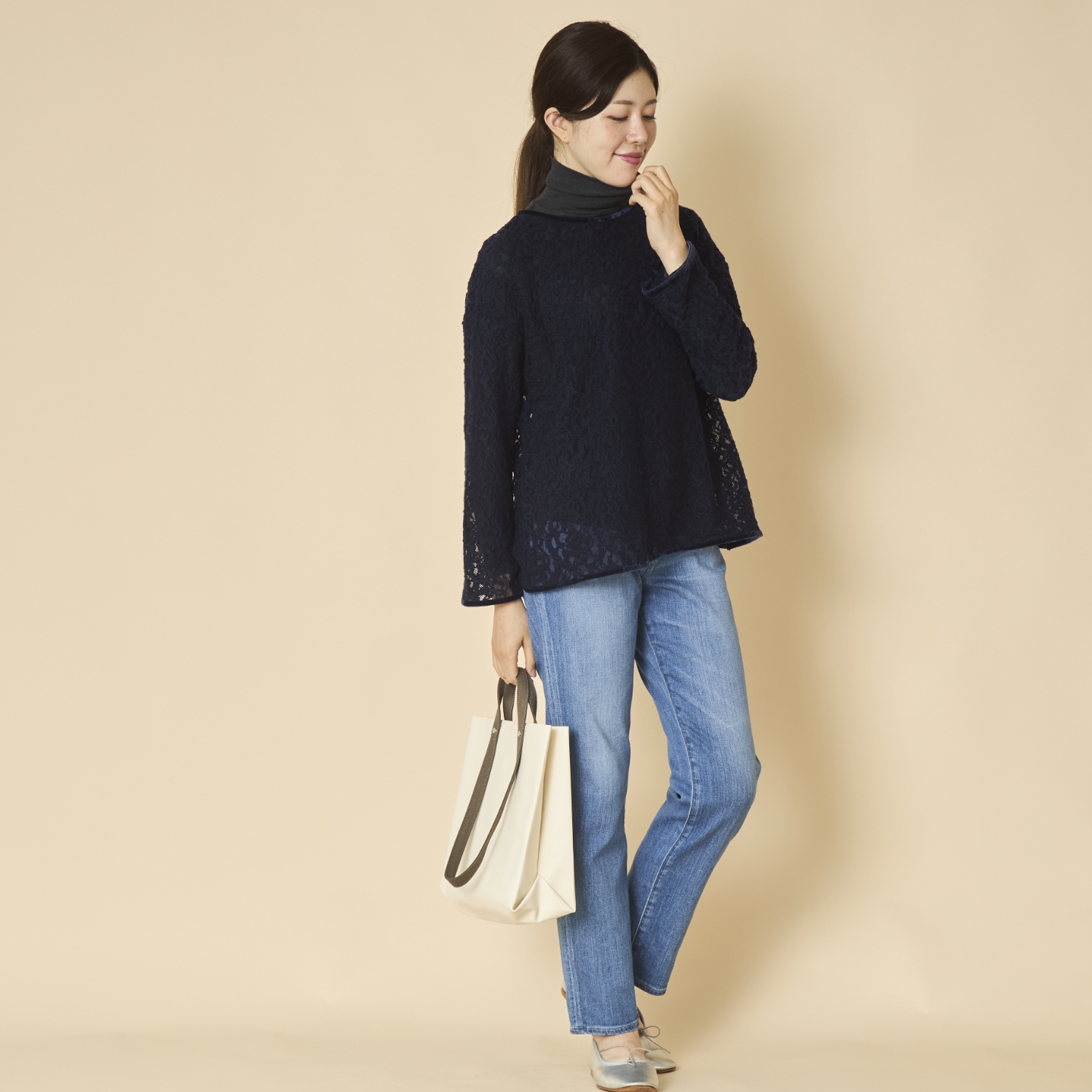 denicher/ウールレースプルオーバー
