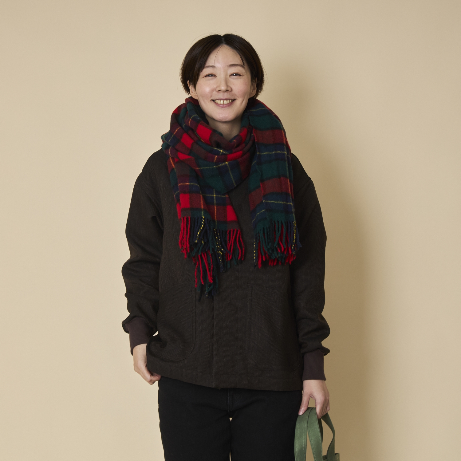 motone/ファブリックカーディガン