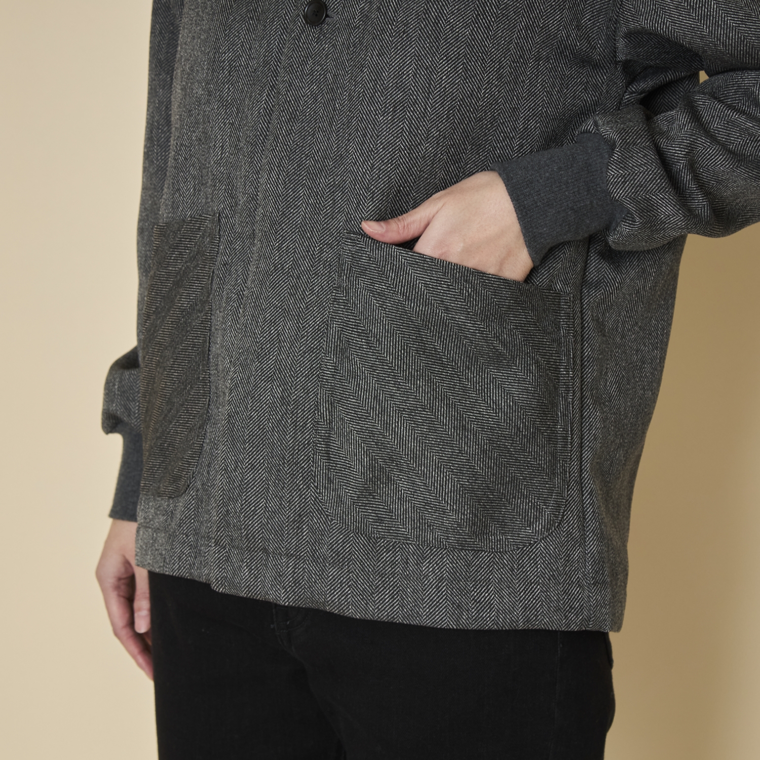 motone/ファブリックカーディガン