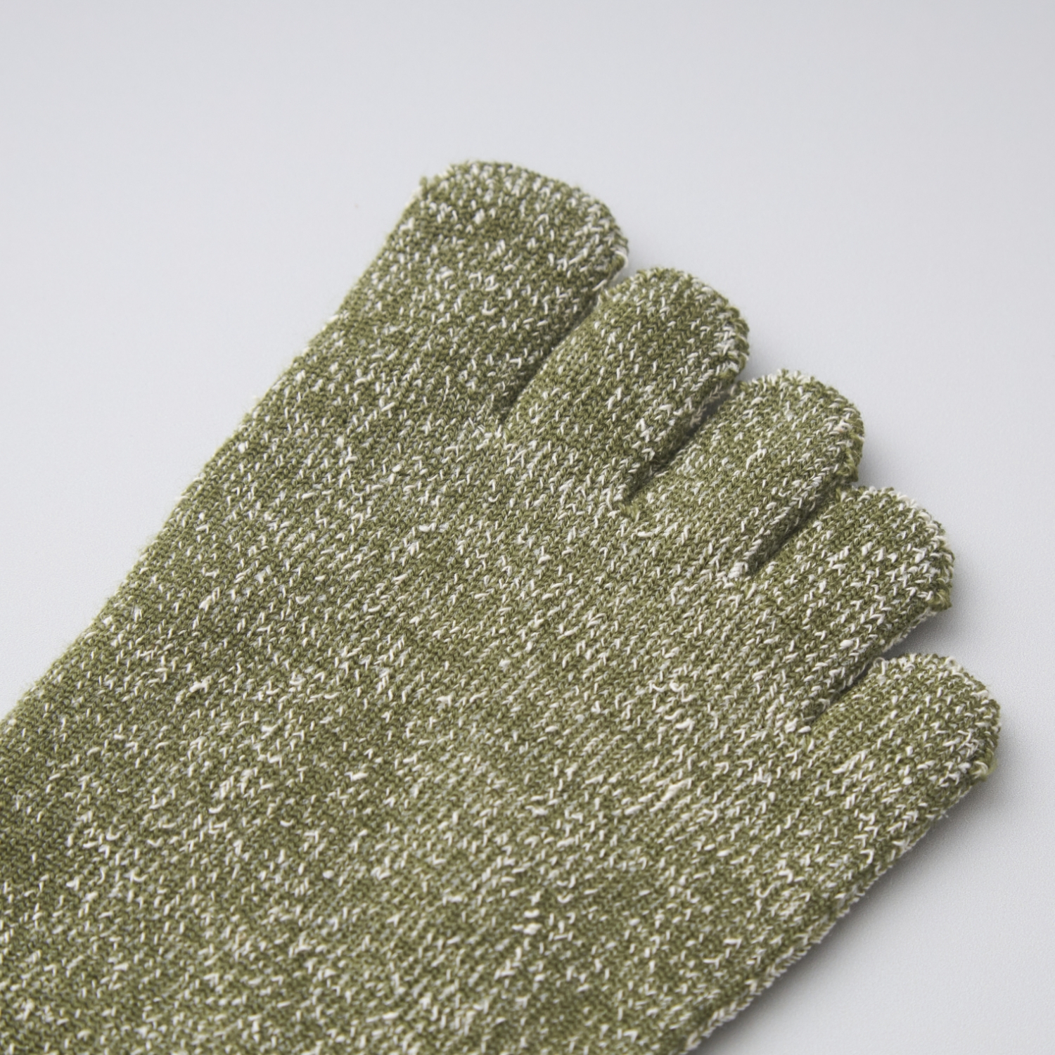 くらしきぬ/シルク&ウール パイル5本指靴下