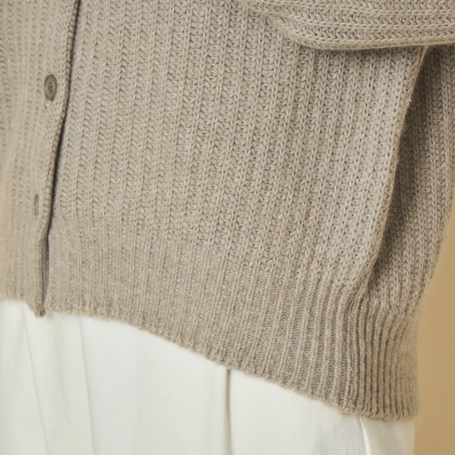 SAIFUKU/畦編みゆったりカーディガン