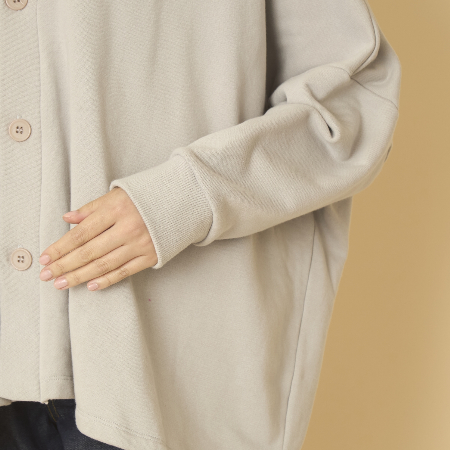 ciroc/コーマ裏毛カーディガン