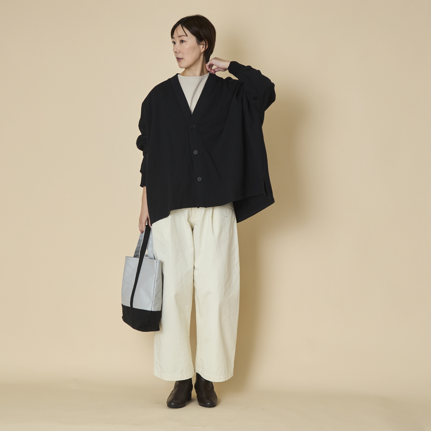 ciroc/コーマ裏毛カーディガン