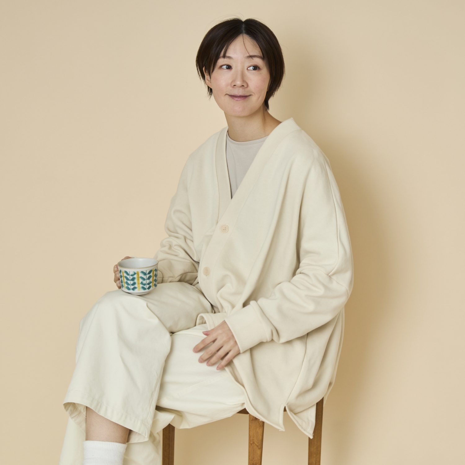 ciroc/コーマ裏毛カーディガン