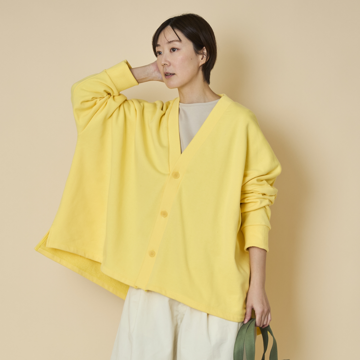 ciroc/コーマ裏毛カーディガン