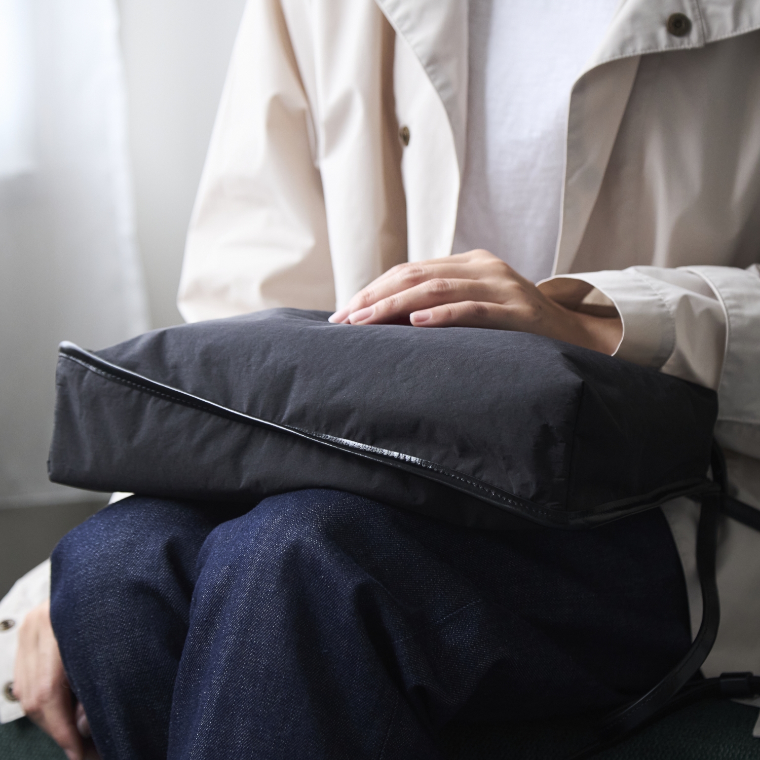 POMTATA/TORS FABRIC SHOULDER BAG