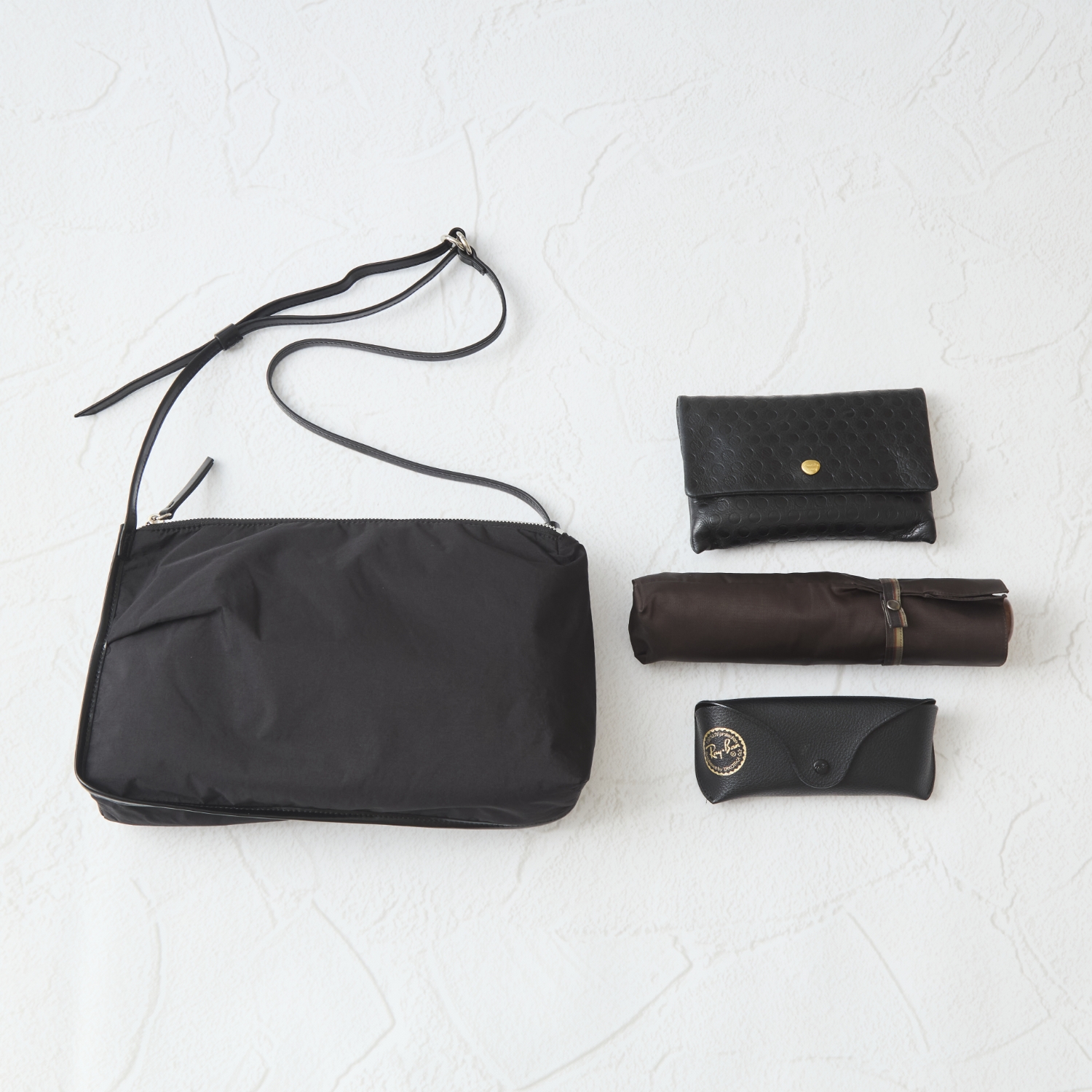 POMTATA/TORS FABRIC SHOULDER BAG