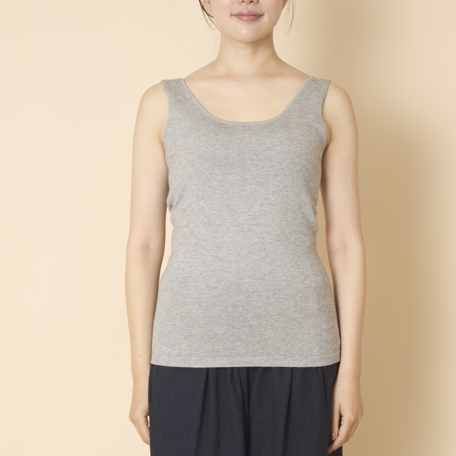 DRESS HERSELF/シルクカシミヤ タンクトップ