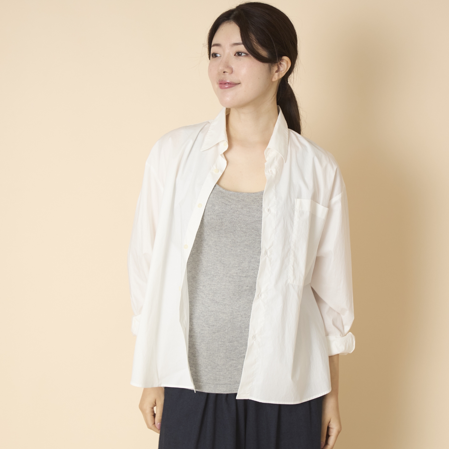 DRESS HERSELF/シルクカシミヤ タンクトップ