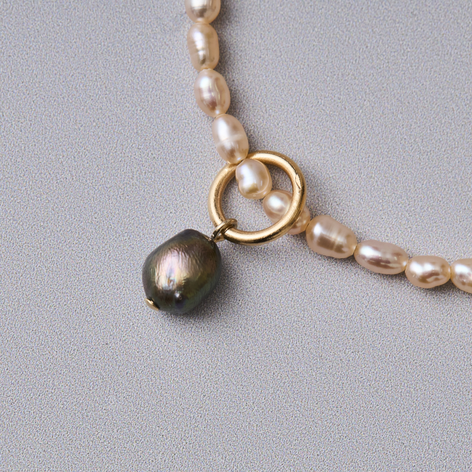 STELLA CIFFON/ビーズ×淡水パール3wayネックレス