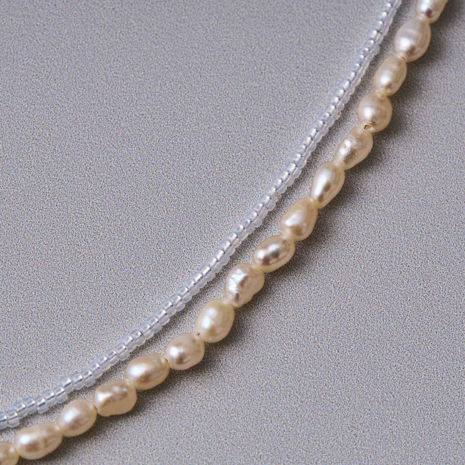 STELLA CIFFON/ビーズ×淡水パール3wayネックレス