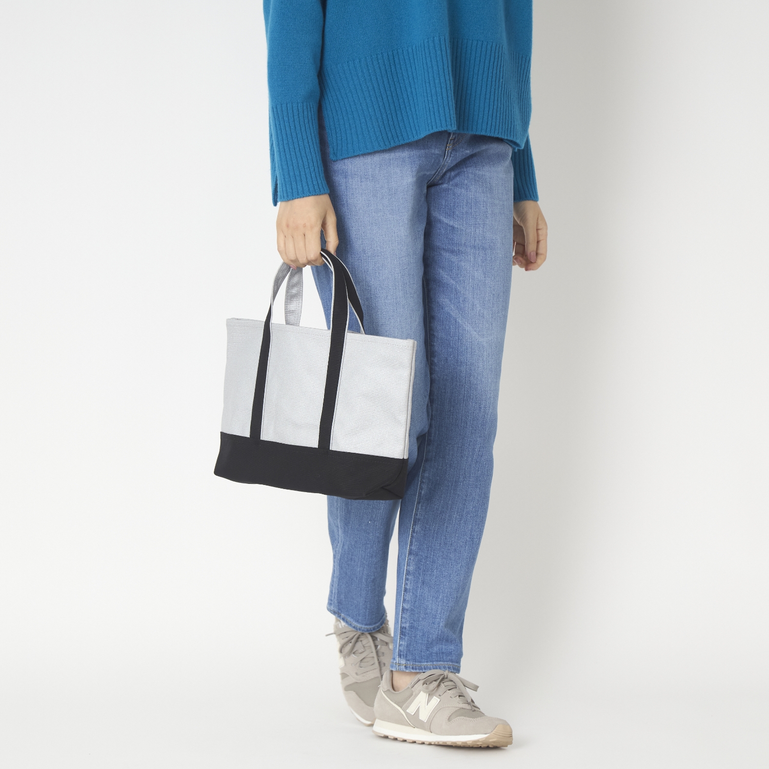 【受注会限定】みつばちトート シルバー×ブラック Sサイズ