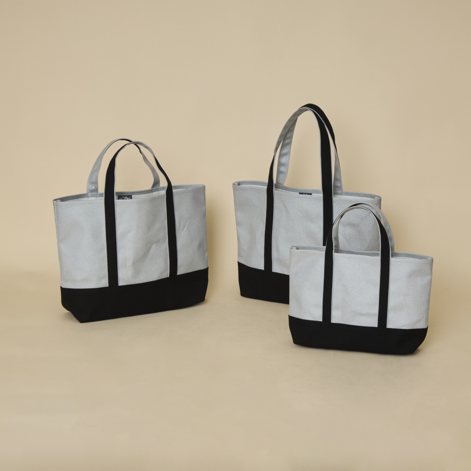 【受注会限定】みつばちトート シルバー×ブラック Sサイズ