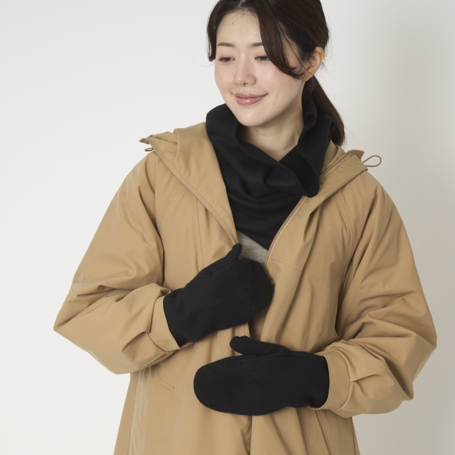 KOHARU/シルクフリース スリットスヌード