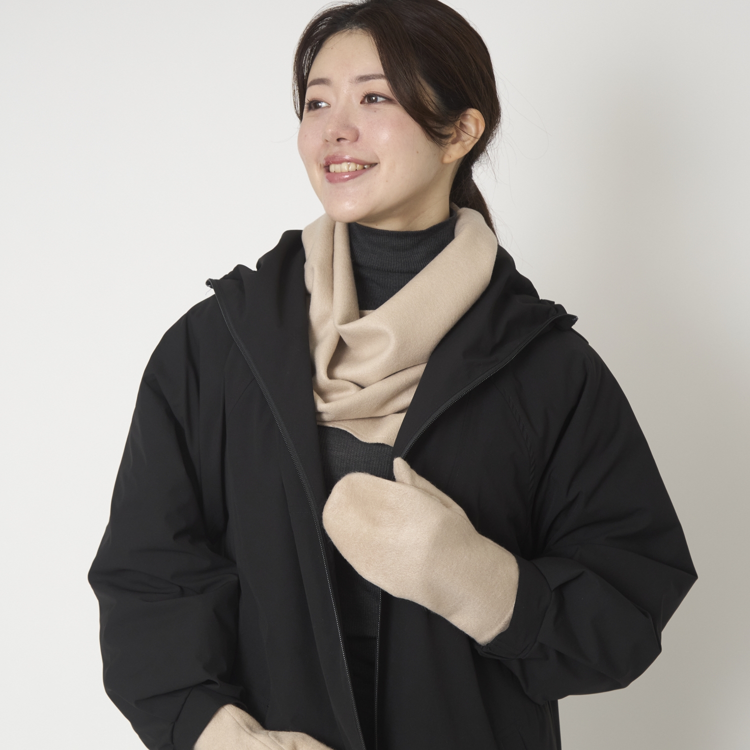 KOHARU/シルクフリース スリットスヌード