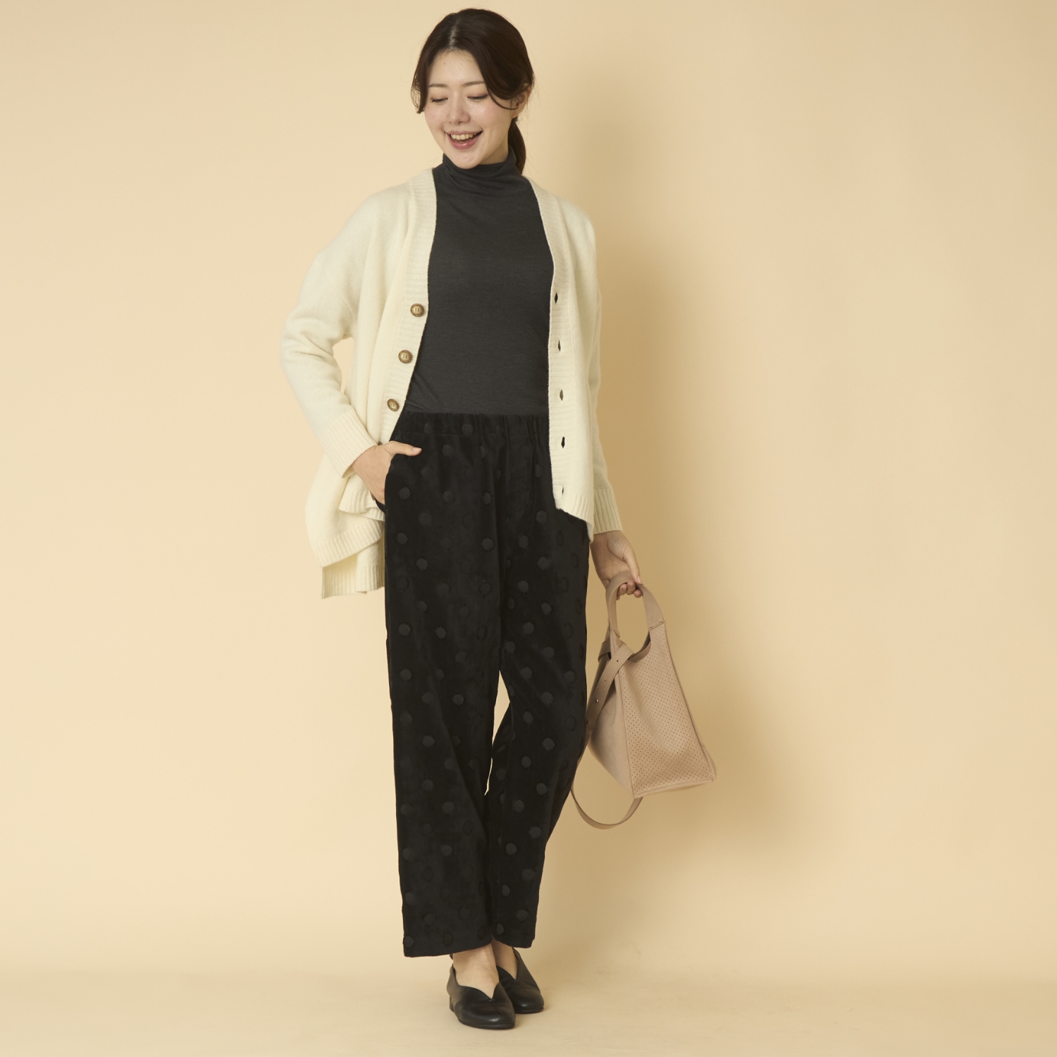 denicher/パイルドット　イージーパンツ