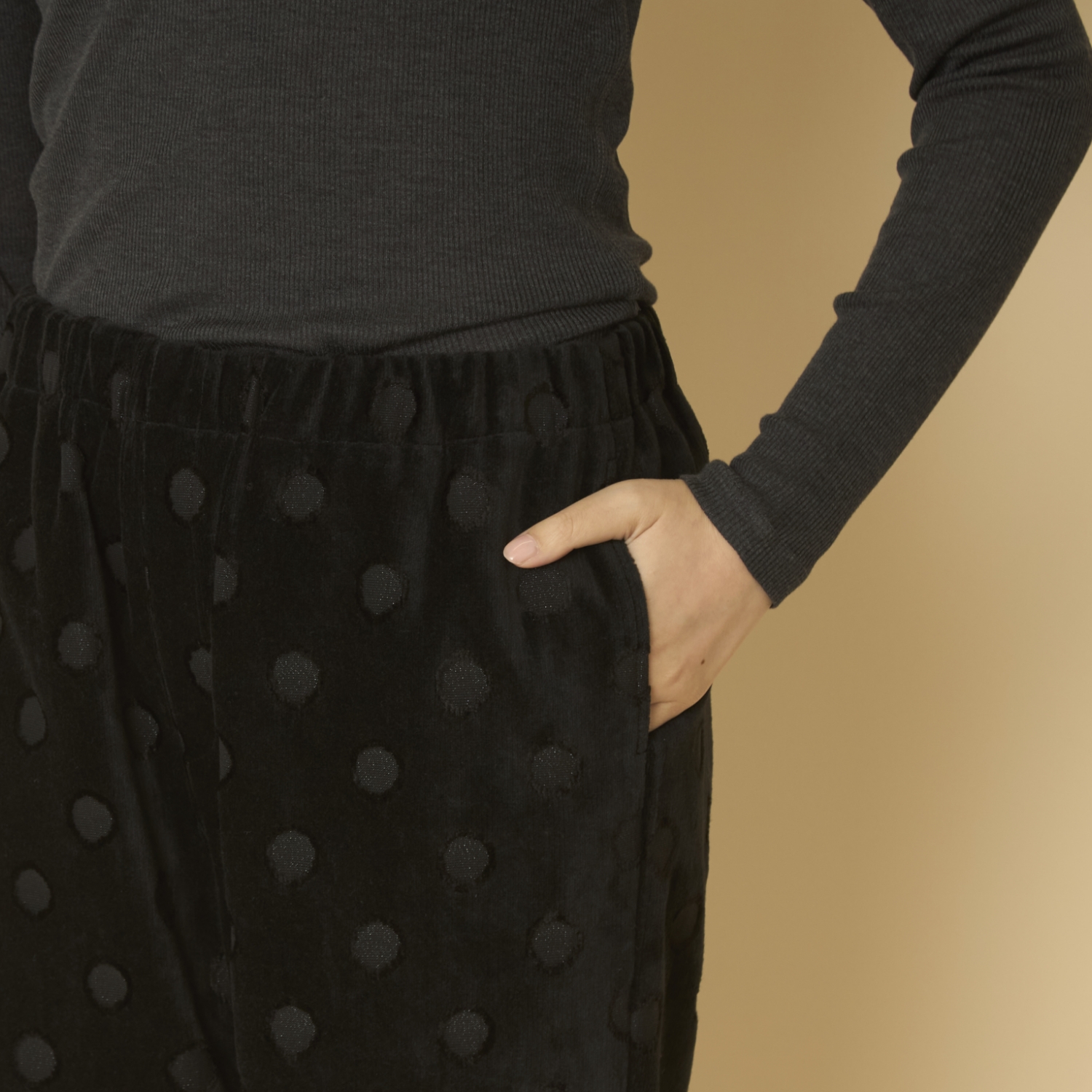 denicher/パイルドット　イージーパンツ