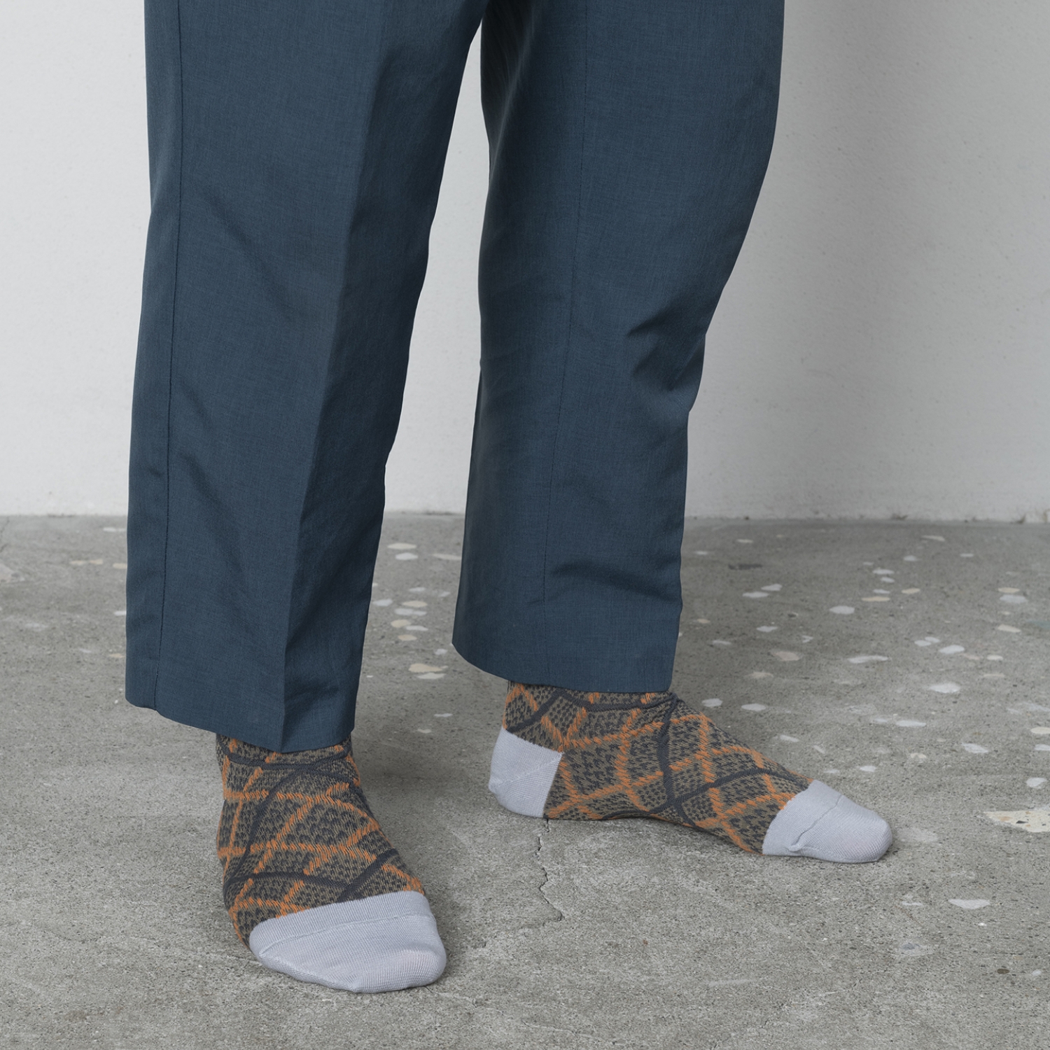 TRICOTE/ARGYLE BUMPY SOCKS