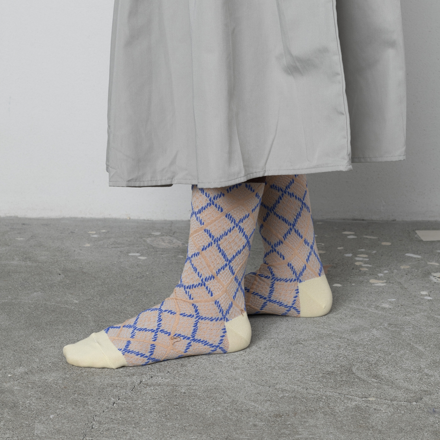 TRICOTE/ARGYLE BUMPY SOCKS