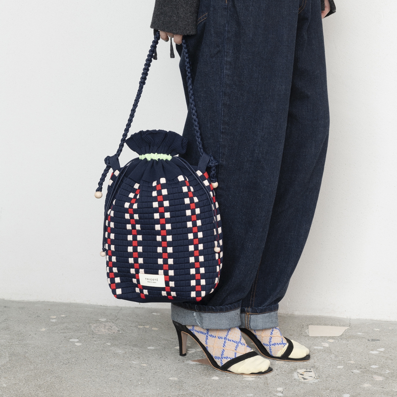 TRICOTE/ARGYLE BUMPY SOCKS