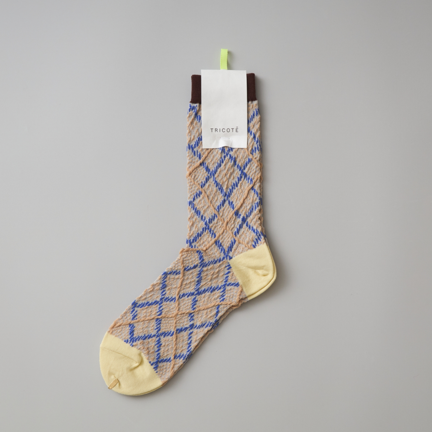 TRICOTE/ARGYLE BUMPY SOCKS