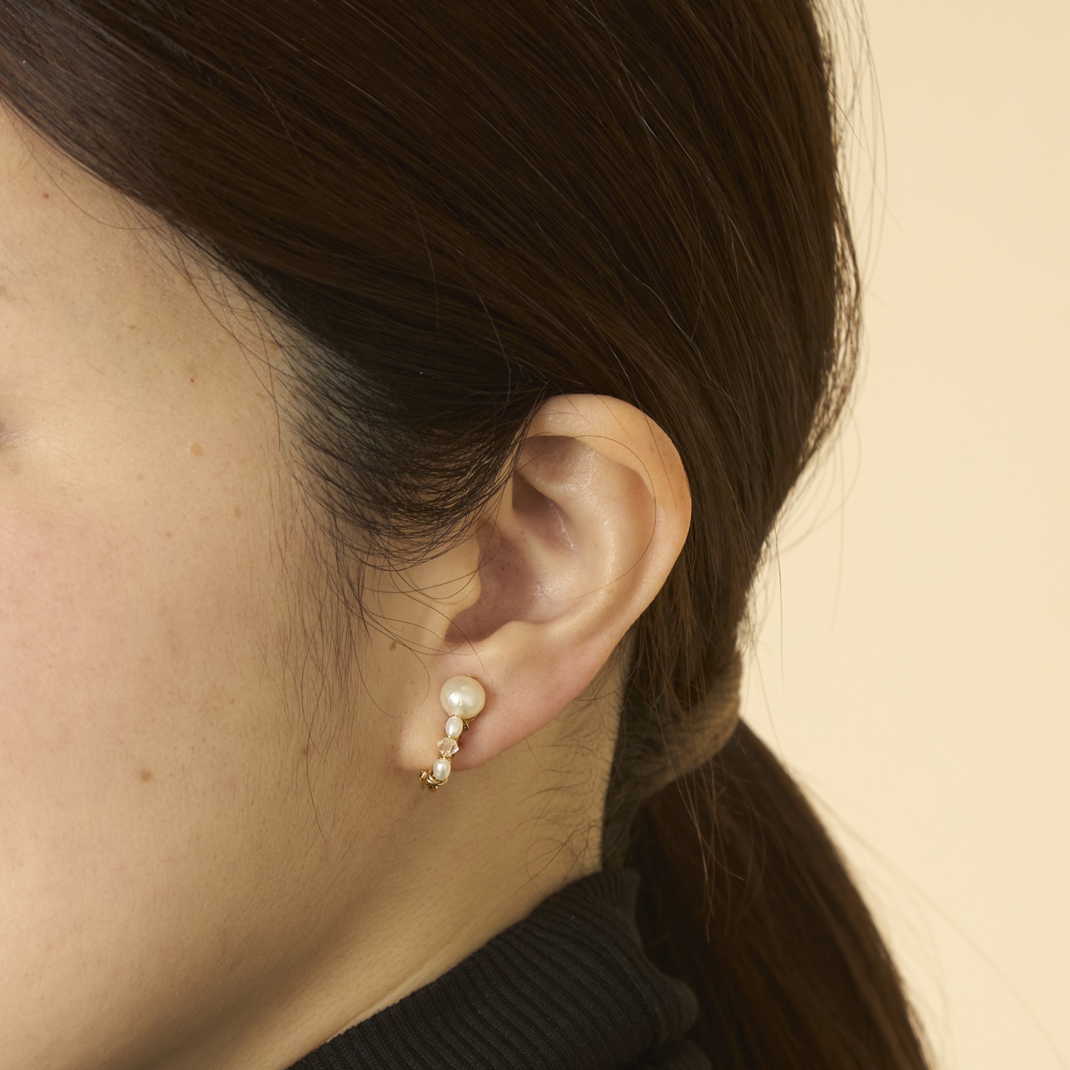 laneii/ブラスモチーフイヤリング