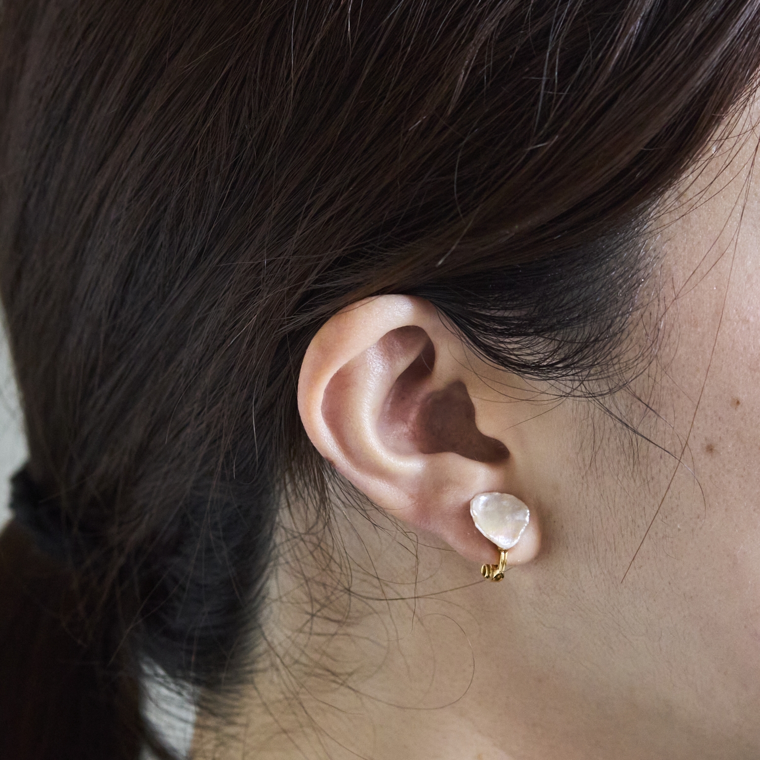 laneii/ブラスモチーフイヤリング