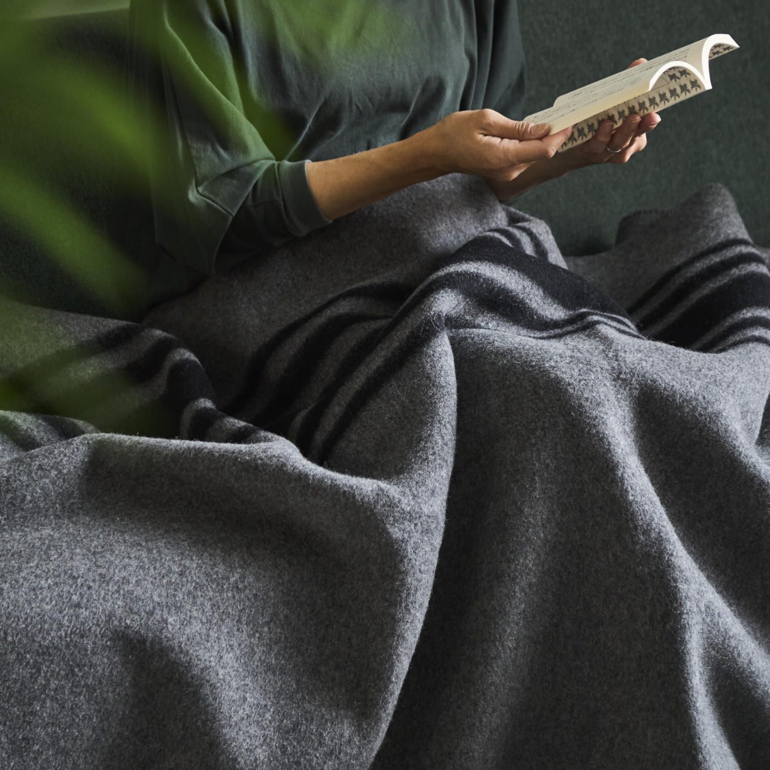 CO-ON/ボーダーゲート ウール毛布 ハーフ