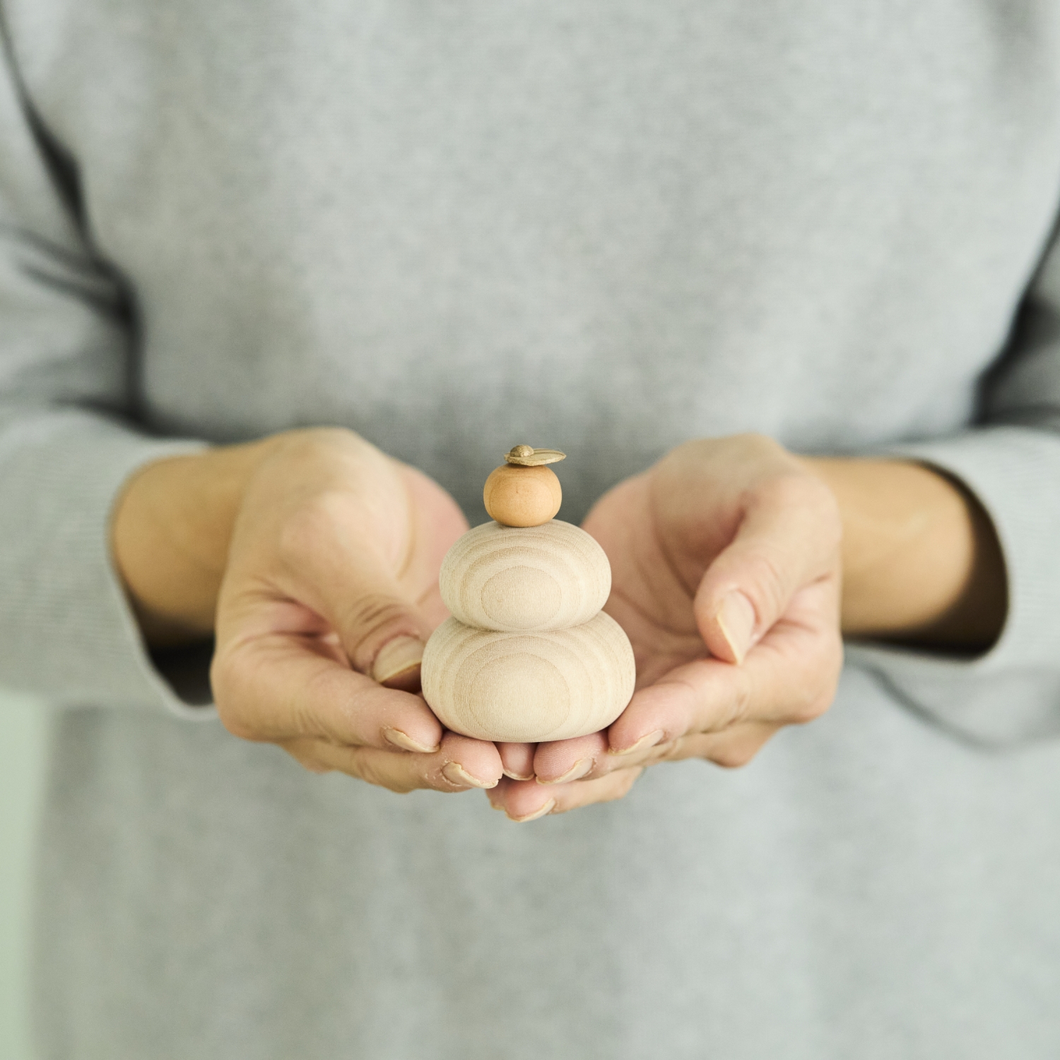 無垢材の鏡もち ミニ